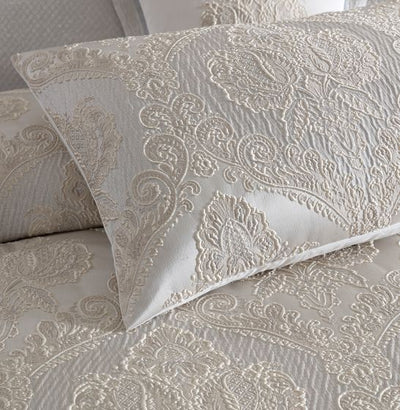 DAVINCI EMERSON IVORY  QUILT COVER SET