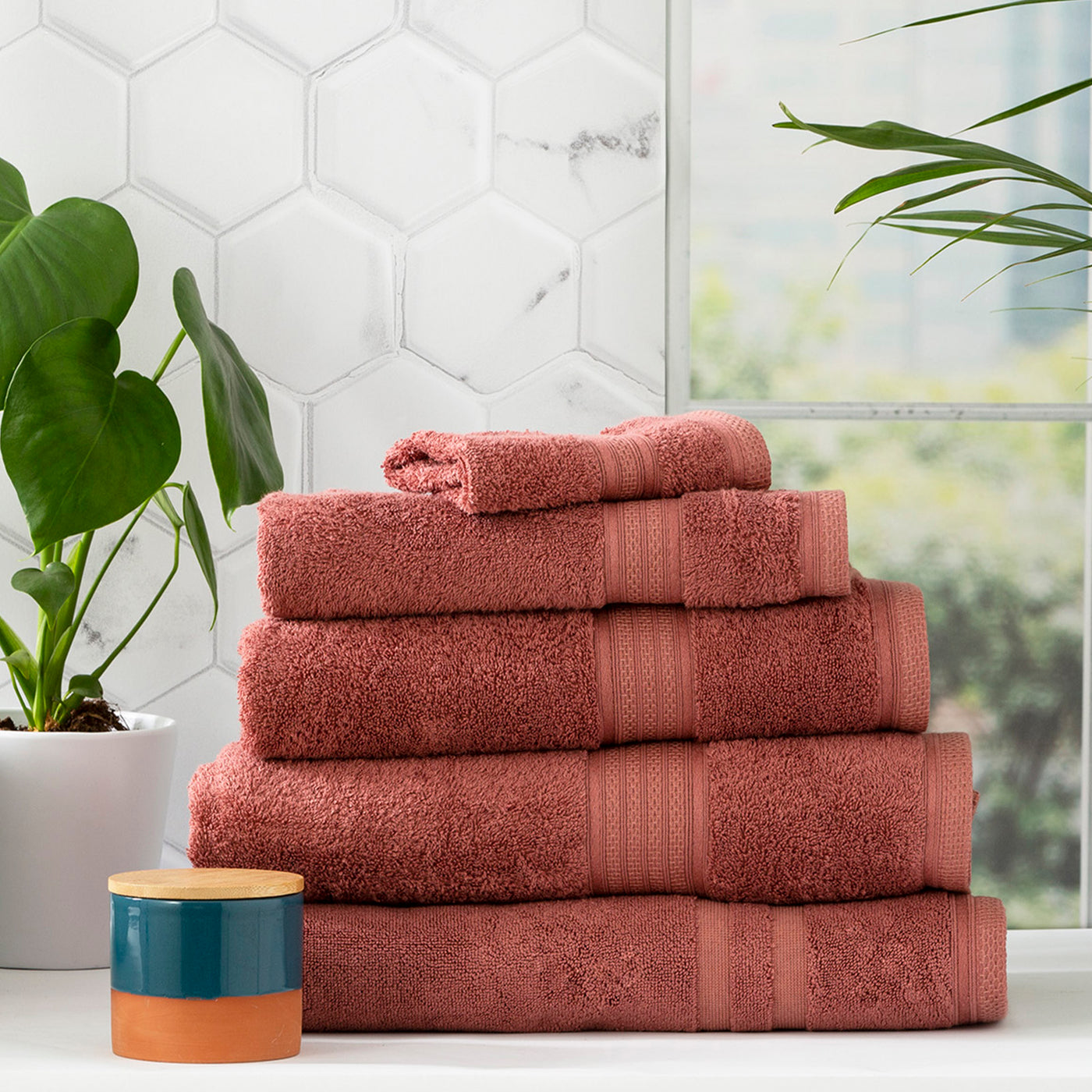 Stella Bamboo Towels Brick