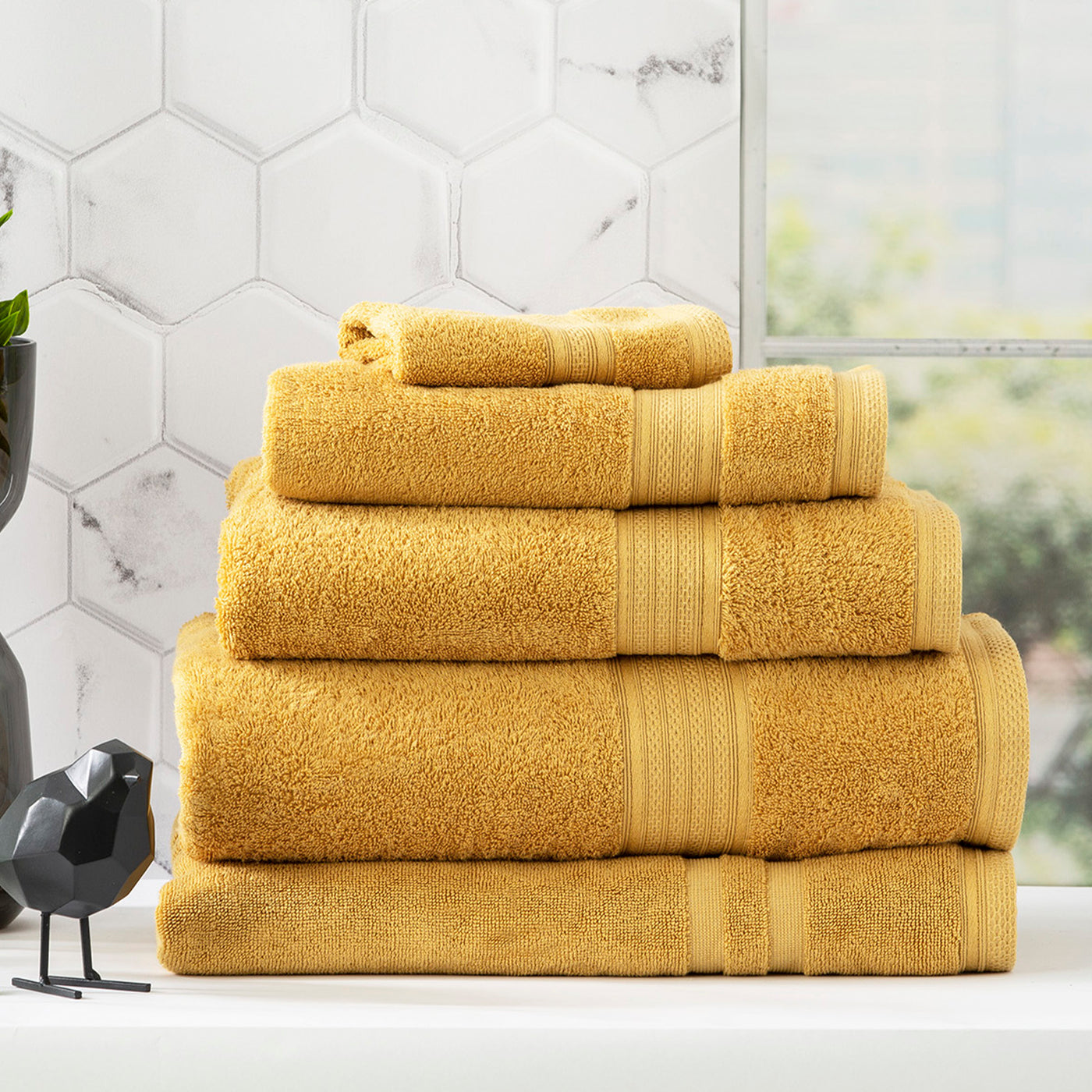 Stella Bamboo Towels Mustard