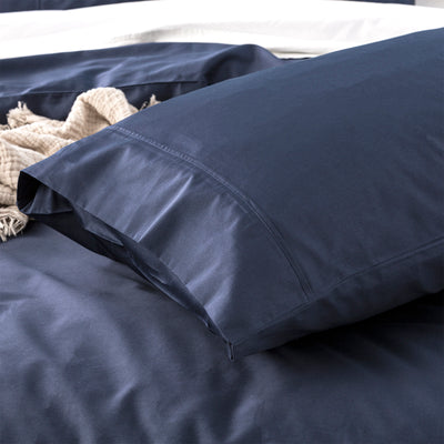 Bamboo Quilt Cover Set 500 Thread Count Indigo