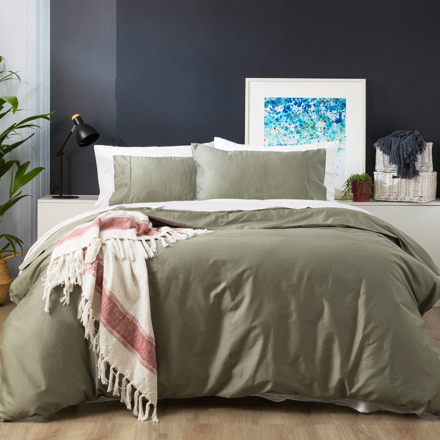 Bamboo Quilt Cover Set 500 Thread Count Jade