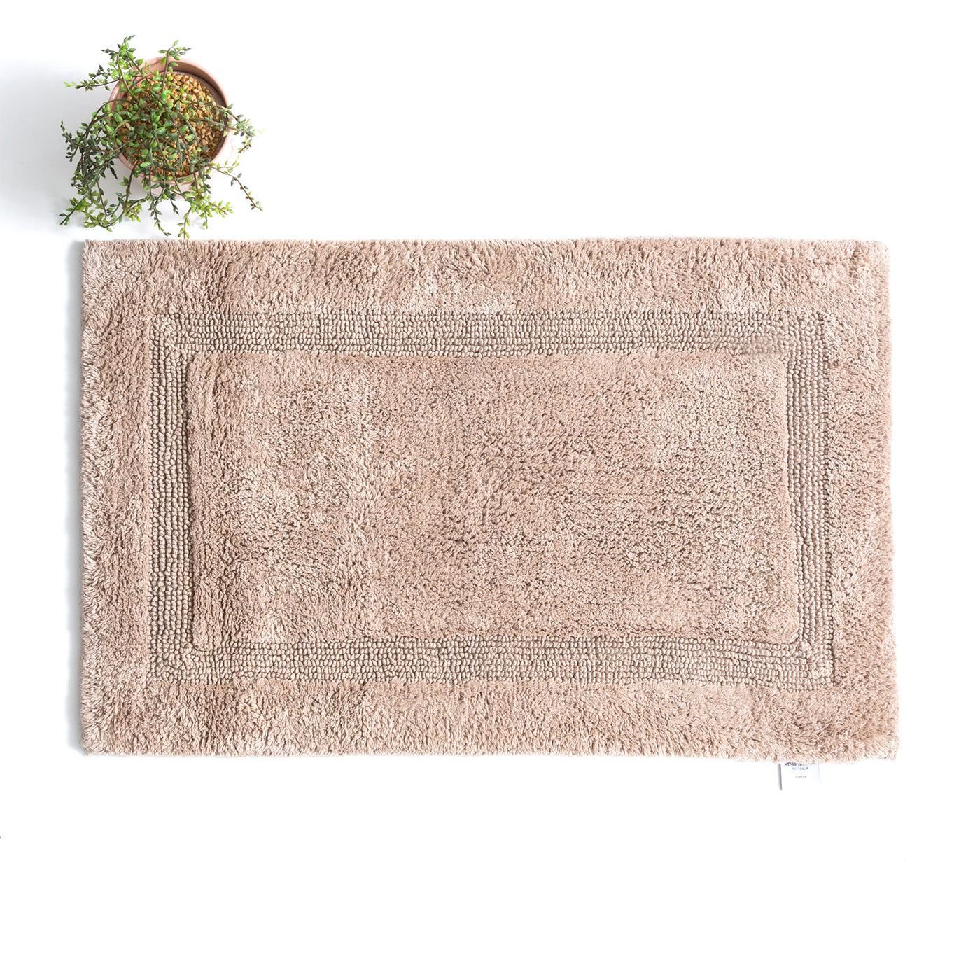 Bath Mat Soho Cotton Reversible in Mocha