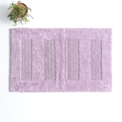 Cotton Reversible Bath Mat Retreat Lilac