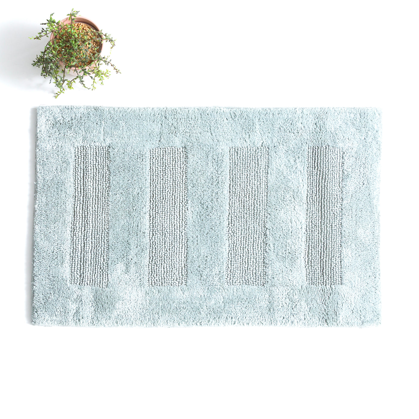 Cotton Reversible Bath Mat Retreat Silver