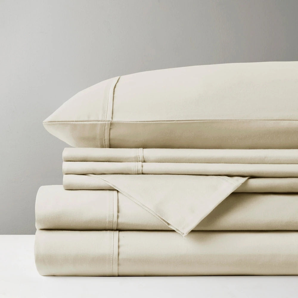 Park Avenue 600 TC Egyptian Cotton Sateen Sheet Set Oatmeal