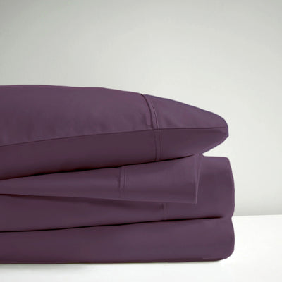 Park Avenue 600 TC Egyptian Cotton Sateen Sheet Set Plum