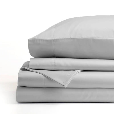 1500 Thread Count Premium Cotton Blend Sheet Set Silver