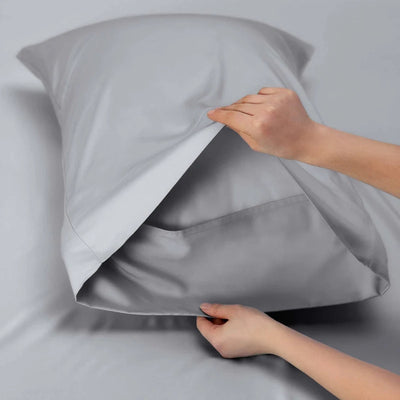 700 TC Tencel Lyocell Fibre Cotton Quilt Cover Set Dove