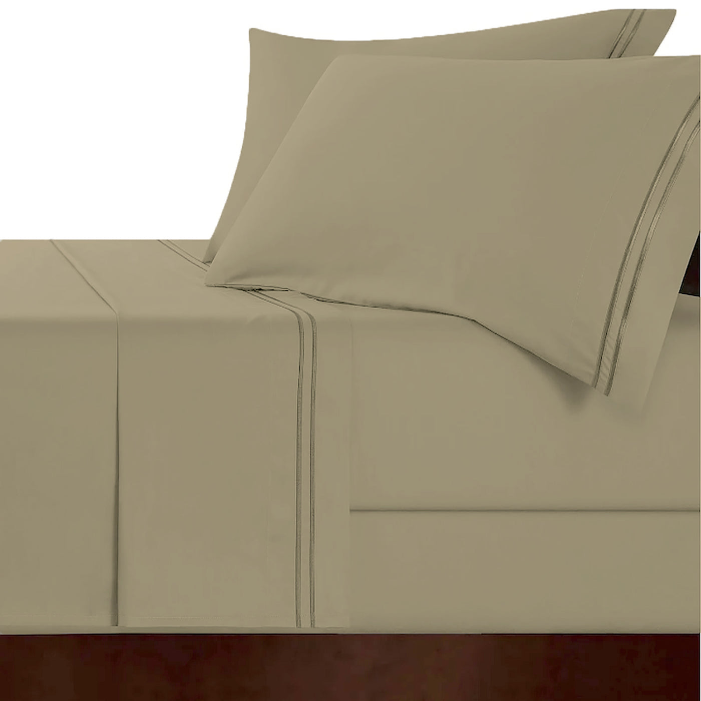 Strada Egyptian Cotton 1000 Thread Count Sheet Set Taupe