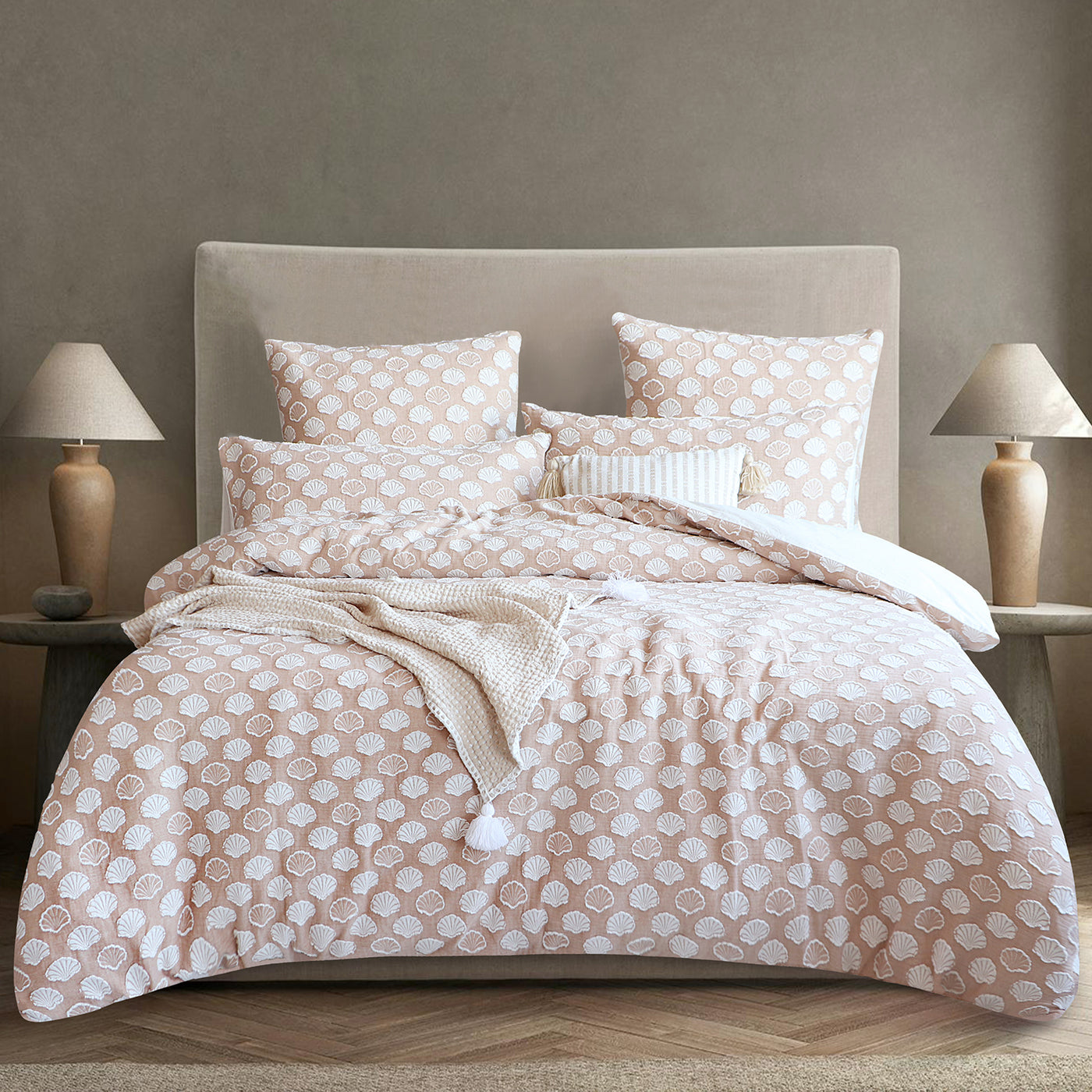 Ariel Chenille Tufted Jacquard Quilt Cover Set