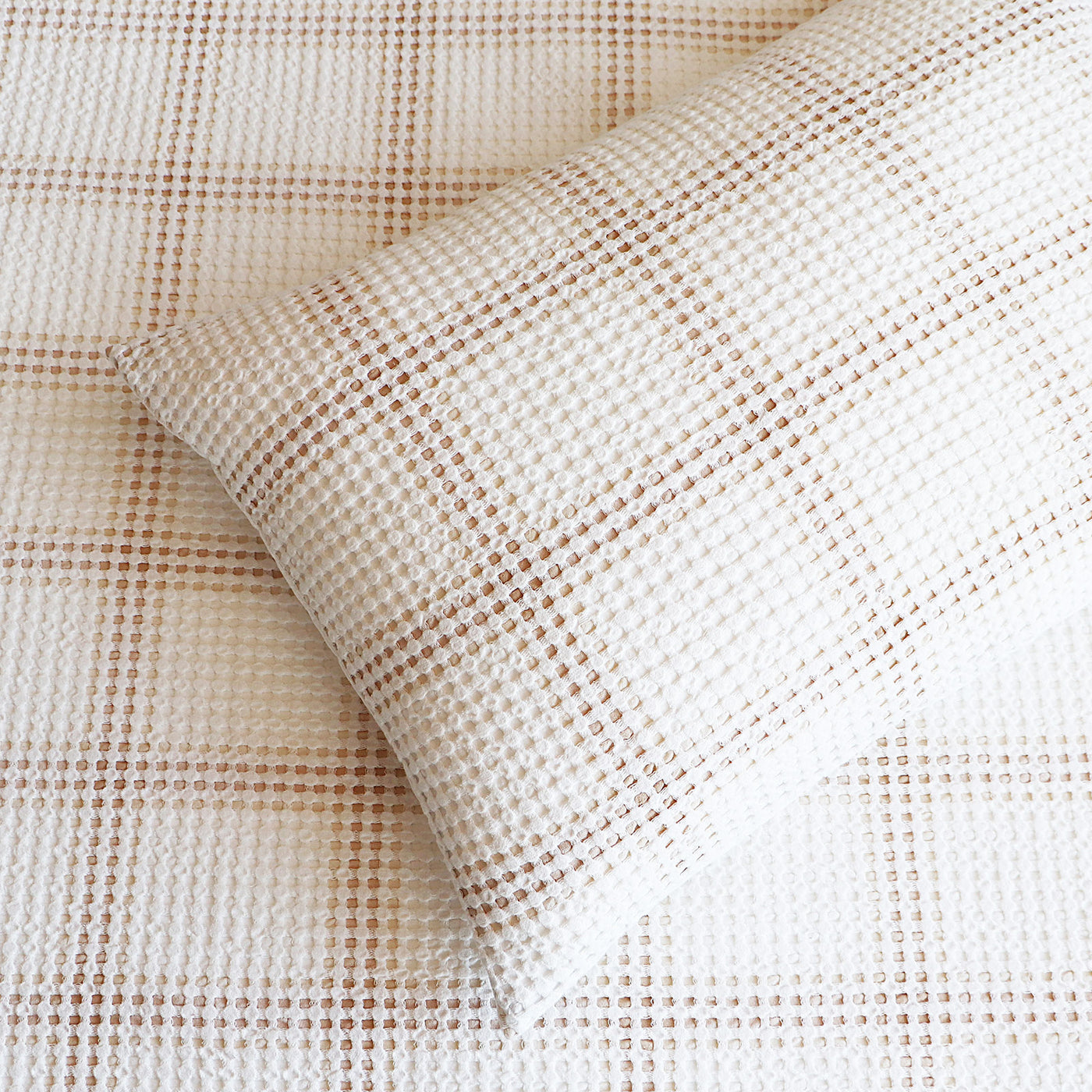 Cohen Waffle Quilt Cover Set Nude