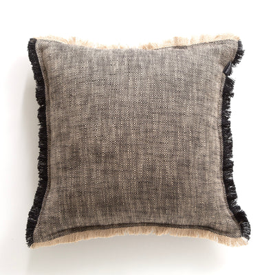 Franco Cotton Cushion 50 x 50 cms Coal