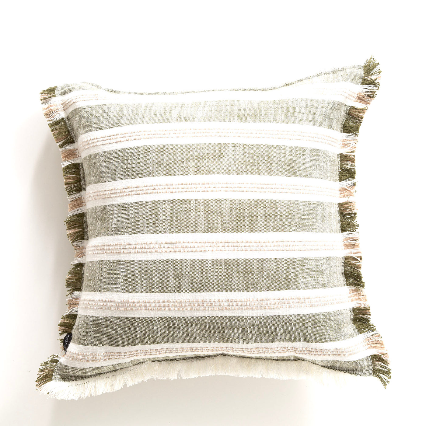 Capri Stripe Cushion 50 x 50 Cms Juniper