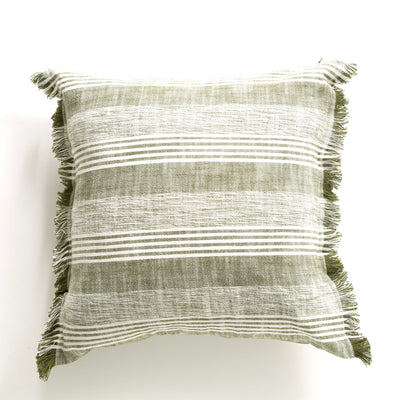 Kent Stripe Cushion 50 x 50 Cms Eucalyptus