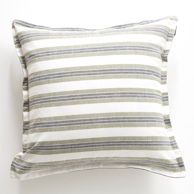 Marina Stripe Cushion 50 x 50cms Moss