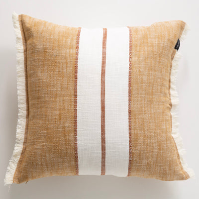 Darcy Stripe Cushion 50 x 50 Cms Tan