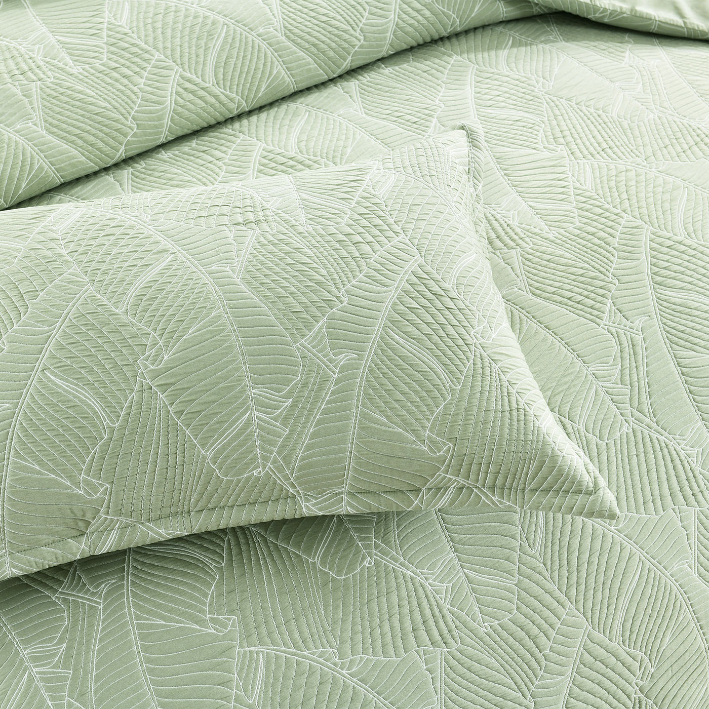 Woods Quilt Cover Set Jacquard Sage