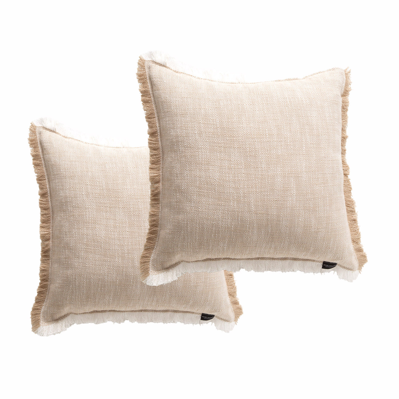 Franco Cushion Twin Pack 50 x 50 Cms Natural