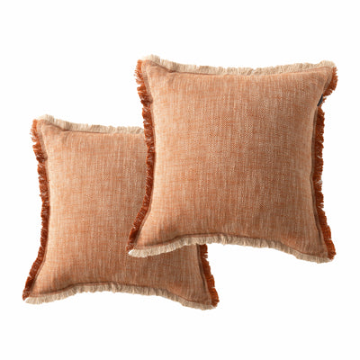 Franco Cushion Twin Pack 50 x 50 Cms Tobacco