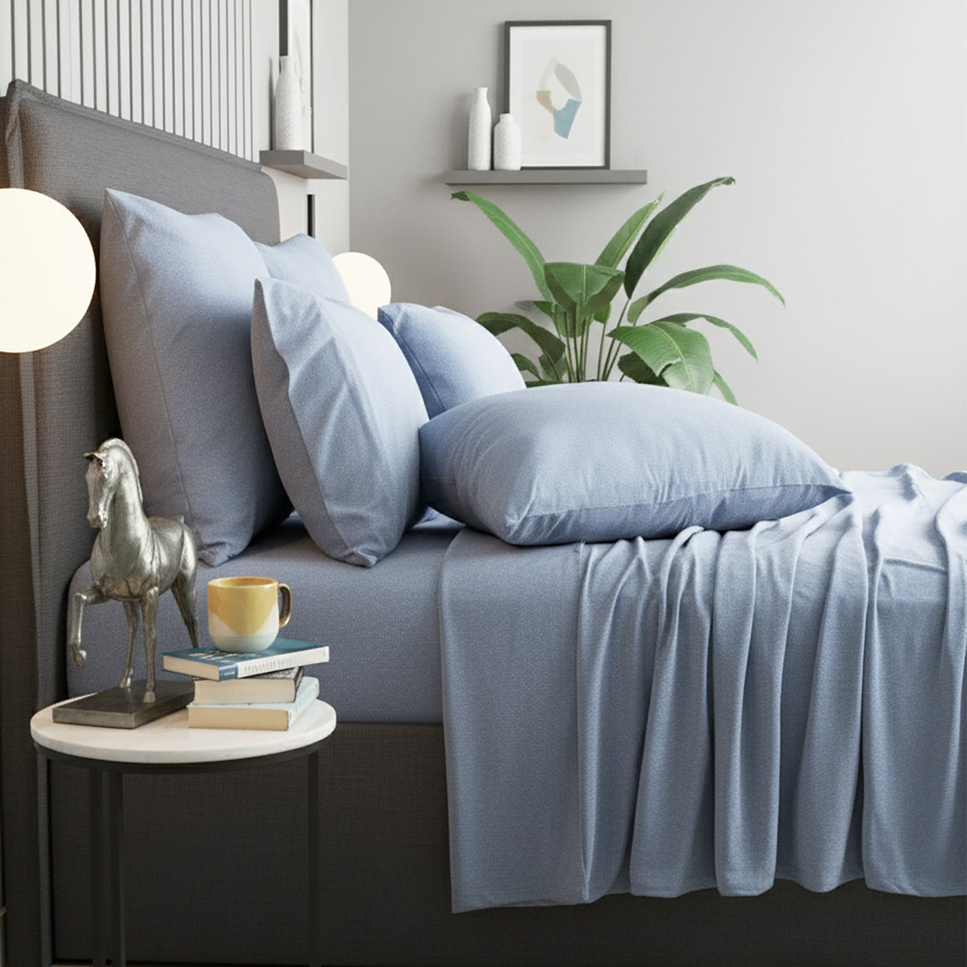 Comfort T’s Organic Cotton Jersey Sheet Set Ink