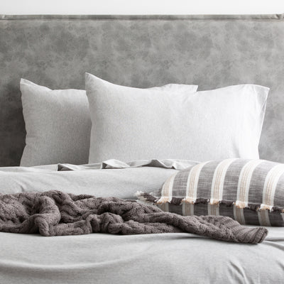 Comfort T’s Organic Cotton Jersey Sheet Set Grey Marle