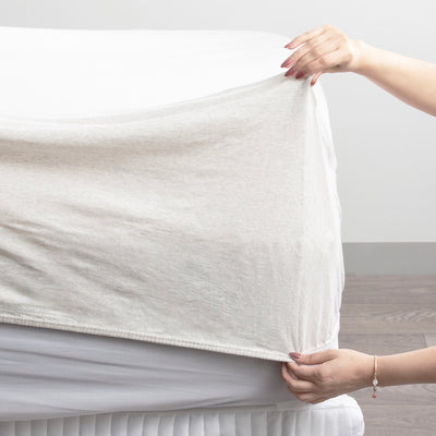 Comfort T’s Organic Cotton Jersey Sheet Set Ecru