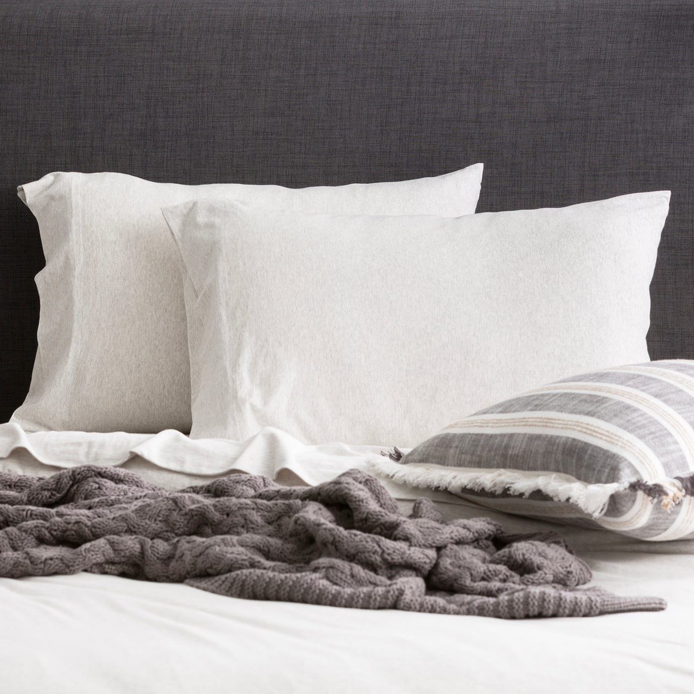 Comfort T’s Organic Cotton Jersey Sheet Set Ecru