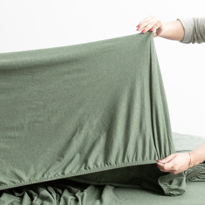 Comfort T’s Organic Cotton Jersey Sheet Set Olive