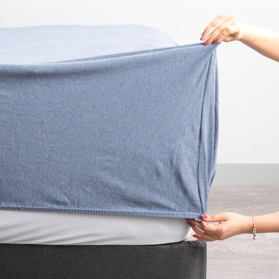 Comfort T’s Organic Cotton Jersey Fitted Sheet & Pillowcase - No Flat Sheet Ink