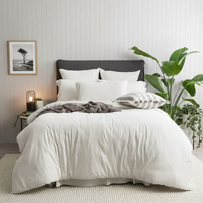 Comfort T’s Organic Cotton Jersey Quilt Cover Set Ecru