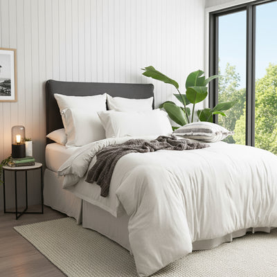 Comfort T’s Organic Cotton Jersey Quilt Cover Set Ecru
