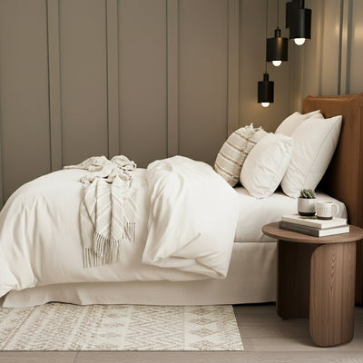Comfort T’s Organic Cotton Jersey Quilt Cover Set Oatmeal