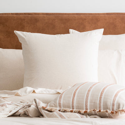 Comfort T’s Organic Cotton Jersey Quilt Cover Set Oatmeal