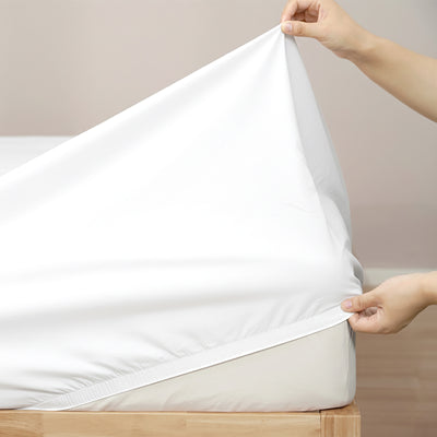 Egyptian Cotton Fitted and Pillow Case Set 400 Thread Count White