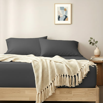 Egyptian Cotton Fitted and Pillow Case Set 400 Thread Count Magnet