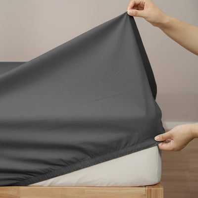 Egyptian Cotton Fitted and Pillow Case Set 400 Thread Count Magnet