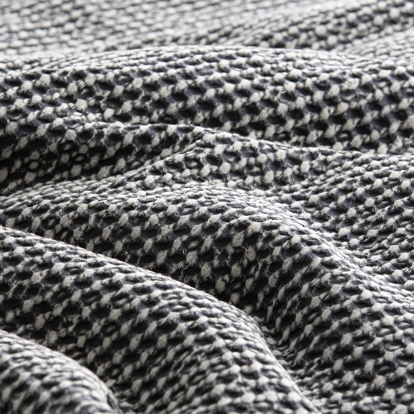 Boronia Stone Washed Cotton Waffle Comforter Set Magnet