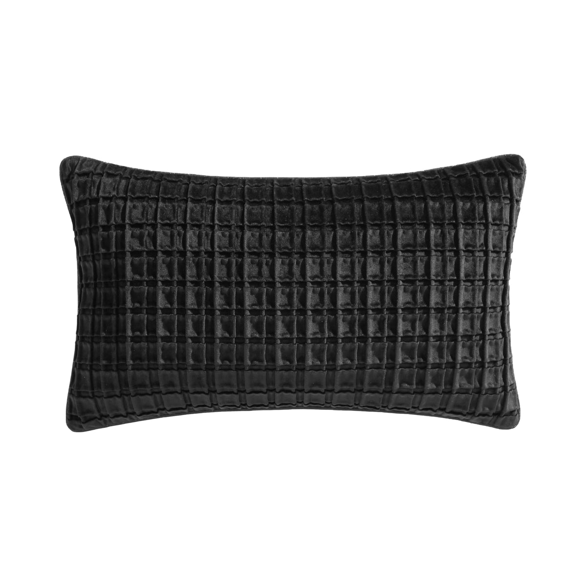 DAVINCI OPULENCE PINTUCKED VELVET ACCESSORIES BLACK