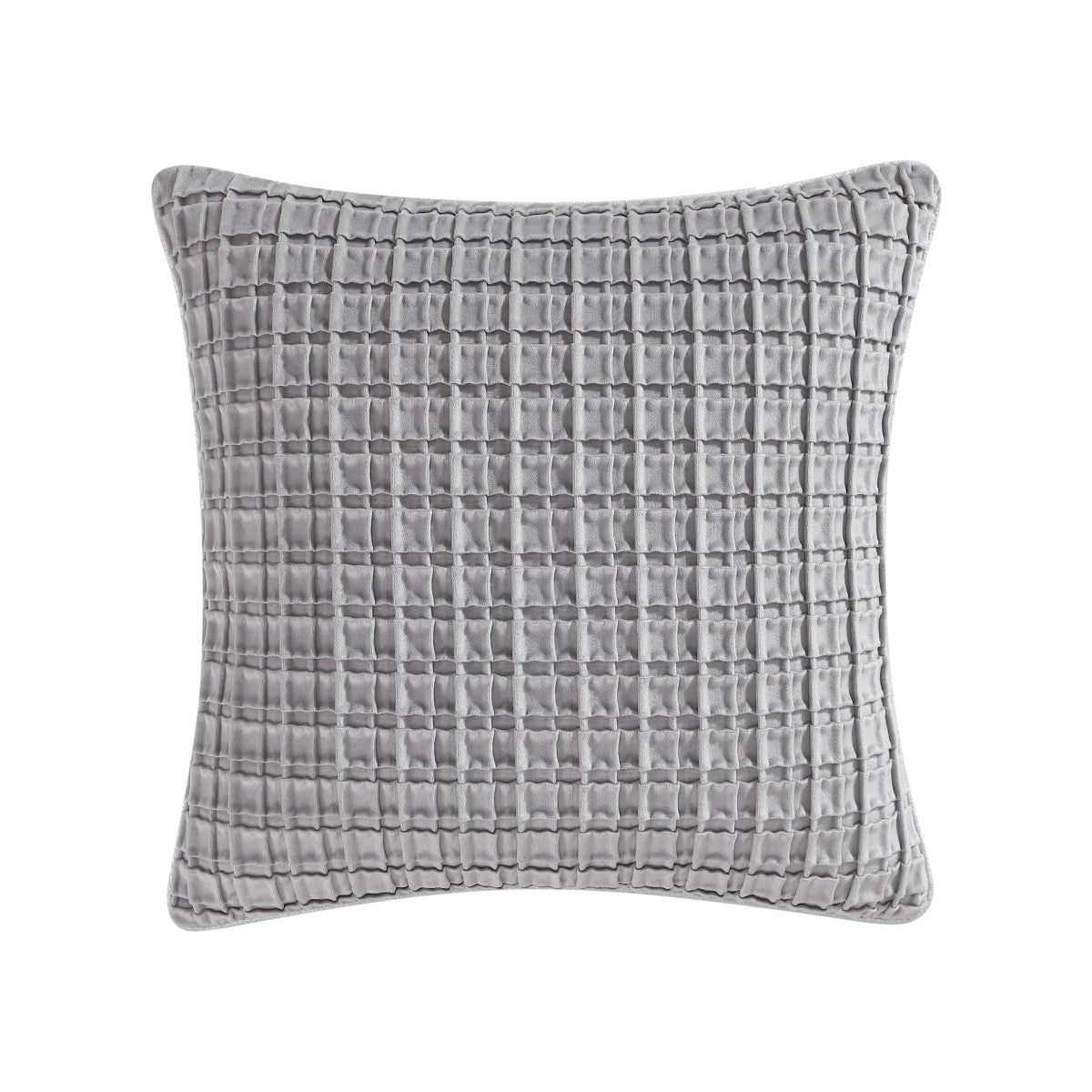 DAVINCI OPULENCE PINTUCKED VELVET ACCESSORIES SILVER