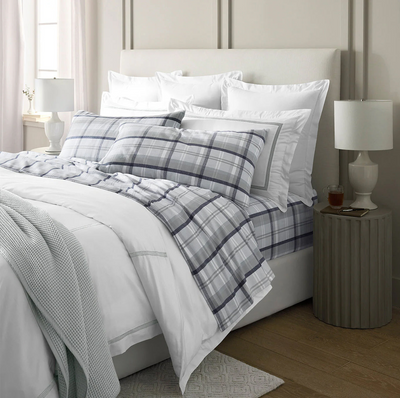 Flannelette Sheets Egyptian Cotton Heathered Plaid