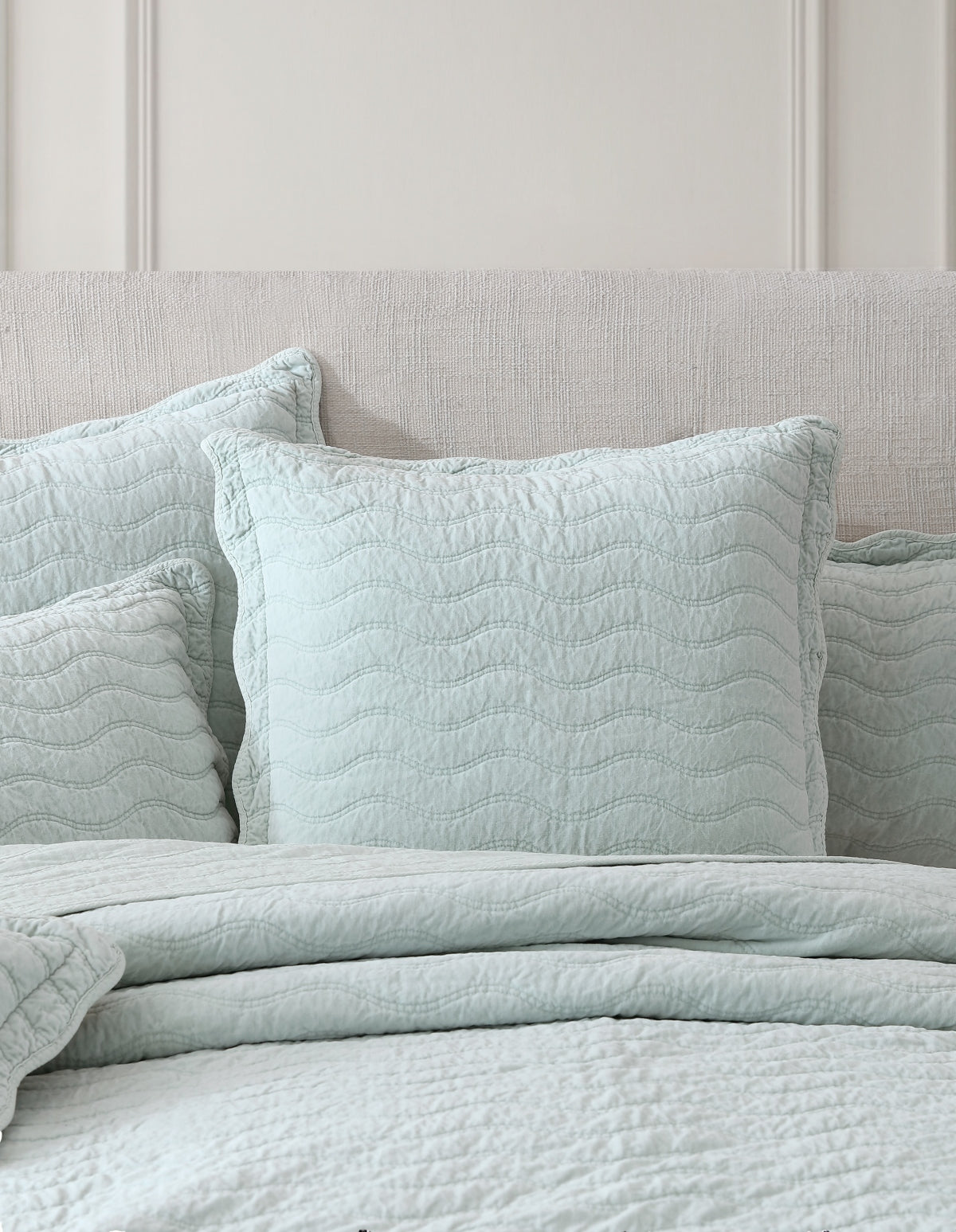 PRIVATE COLLECTION INDIANNA SAGE COVERLET SET