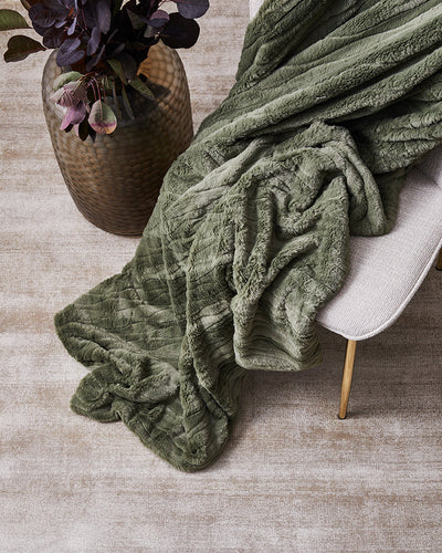 Juliet Throw 130x170cm Forest Green