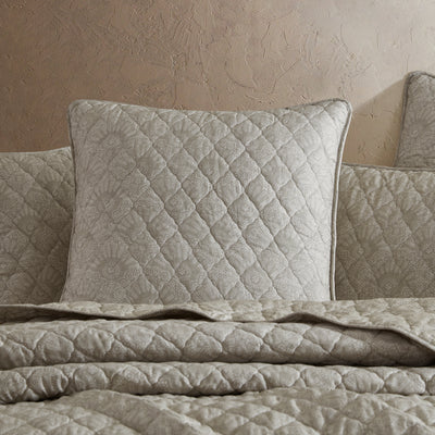 LOGAN & MASON BLAIR TAUPE COVERLET SET