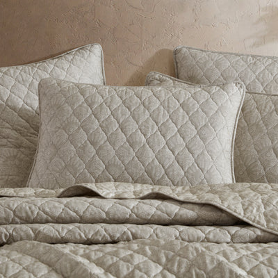 LOGAN & MASON BLAIR TAUPE COVERLET SET