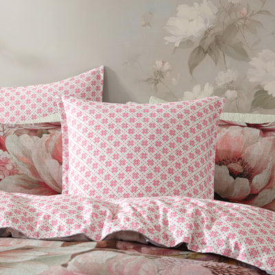 LOGAN & MASON OLEANDER PINK QUILT COVER SET