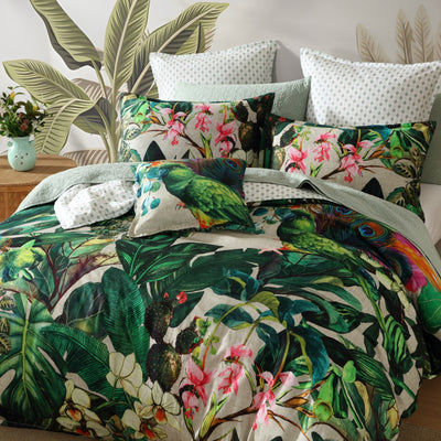 LOGAN & MASON PIPER FOREST QUILT COVER SET