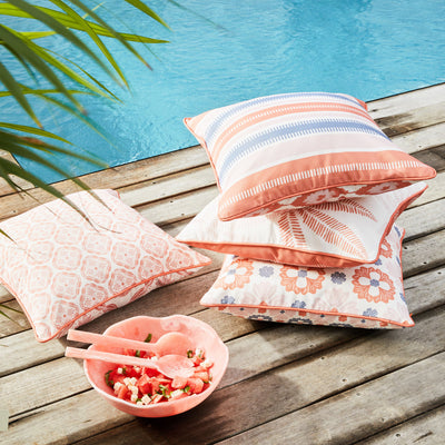 Leah Outdoor Cushion 50x50cm Bubblegum Multi