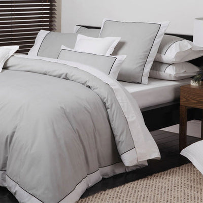 Logan and Mason Essex Quilt Cover Set Pewter