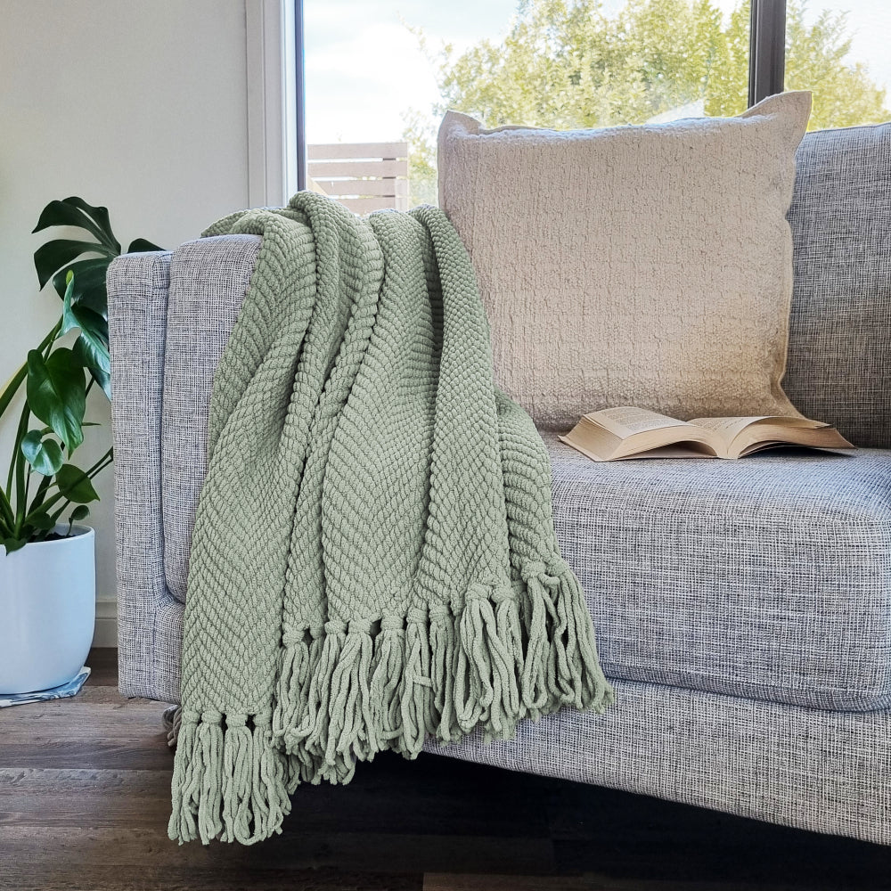 Louie Throw 130x160cm Green Mist