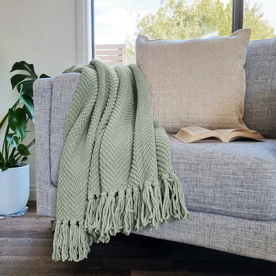 Louie Throw 130x160cm Green Mist